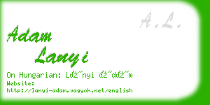 adam lanyi business card